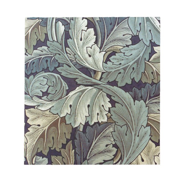 Bloc-note William Morris Acanthus Feuilles (Devant)