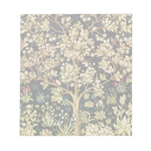 Bloc-note William Morris Arbre de Vie Vintage Préraphaélite