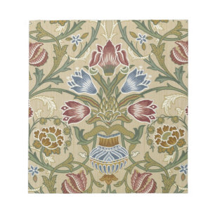 Bloc-note William Morris Brocade Floral Wallpaper Pattern
