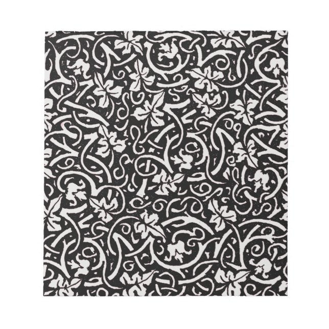 Bloc-note William Morris Motif de la feuille de vigne (Devant)