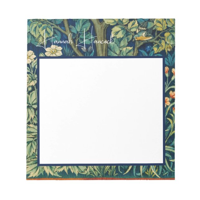 Bloc-note William Morris Oiseaux dans un arbre (Devant)