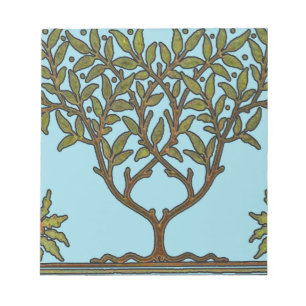 Bloc-note William Morris Tree Frieze Fond d'écran floral