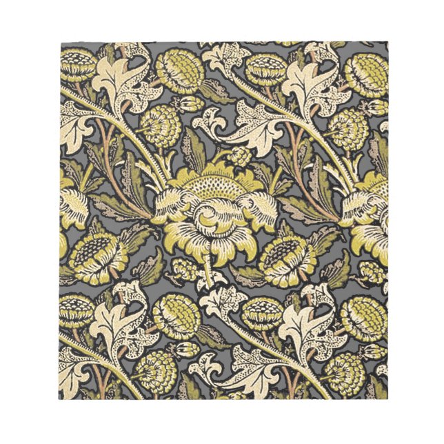 Bloc-note William Morris Wey Fond d'écran Floral (Devant)