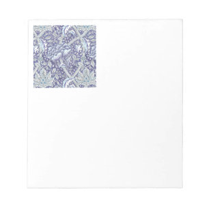 Bloc-note William Morris Windrush Motif Bleu Floral