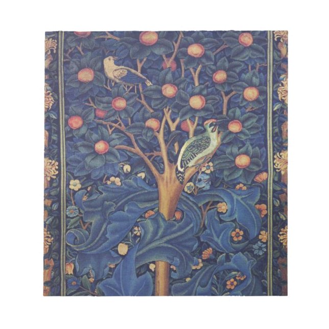 Bloc-note William Morris Woodpecker Tapestry Arts & Artisana (Devant)
