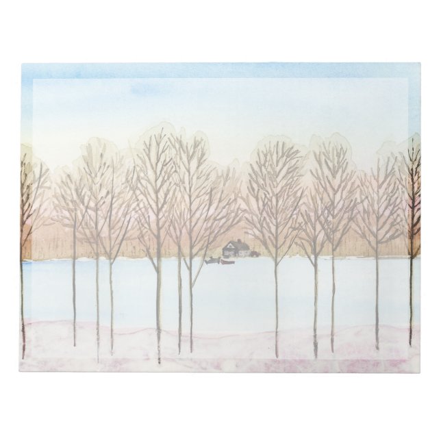 Bloc-note Winter Lake Getaway (Devant)