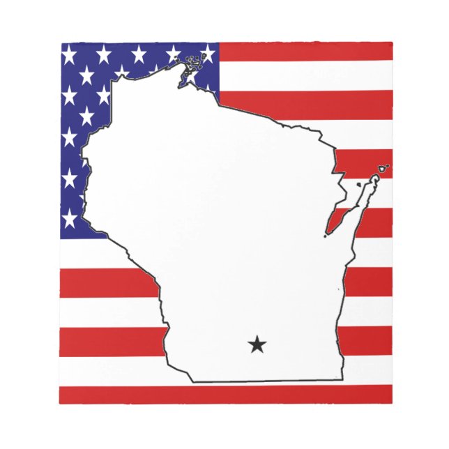 BLOC-NOTE WISCONSIN MAP (Devant)