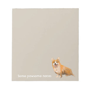 Bloc-note wlsh corgi pawsome notes