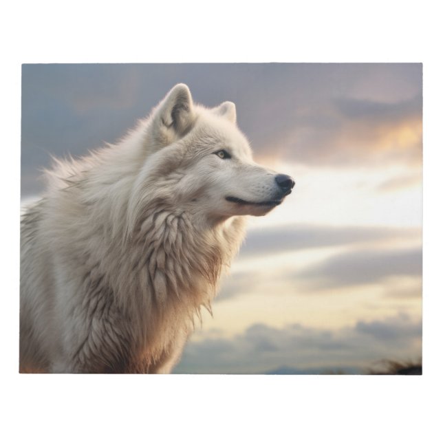 Bloc-note Wolf Animal Nature sauvage majestueuse (Devant)