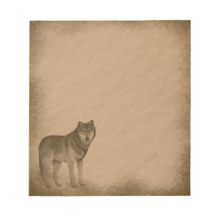 Bloc-note Wolf-grunge