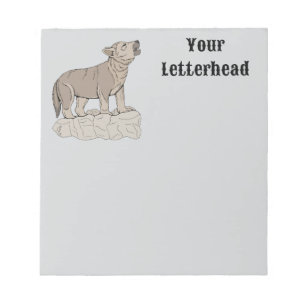 Bloc-note Wolf Pup Howling