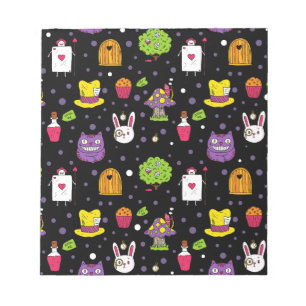 Bloc-note Wonderland noir