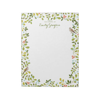 Bloc-note Woodland Meadow Papeterie sociale personnalisée