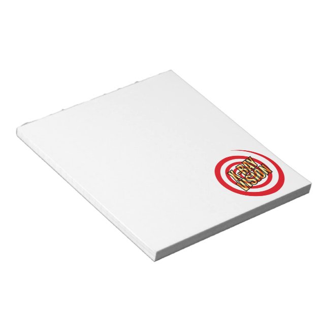 Bloc-note X RAY VISION Fun Retro Comic Book Pop Art (Incliné)