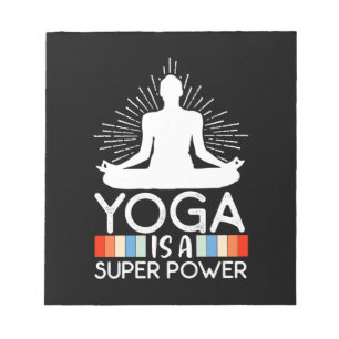 Bloc-note Yoga Lover   Le Yoga Est Une Super Puissance