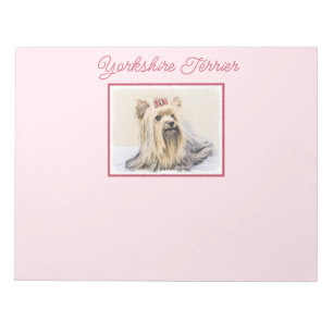 Bloc-note Yorkshire Terrier Painting - Cute Original Dog Art