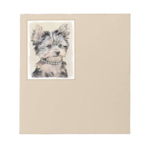 Bloc-note Yorkshire Terrier Puppy Peinture Chien original