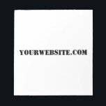 Bloc-note YourWebSite.com<br><div class="desc">"YourWebSite.com" Remplacez l'adresse .com par votre adresse Web. Ajoutez tout autre slogan ou texte.</div>