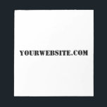 Bloc-note YourWebSite.com<br><div class="desc">"YourWebSite.com" Remplacez l'adresse .com par votre adresse Web. Ajoutez tout autre slogan ou texte.</div>