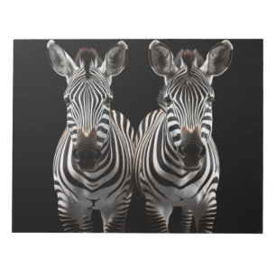 Bloc-note Zebra Wild Animal Portrait Nature Beauté