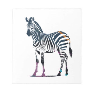 Bloc-note Zebra Wildlife Nature Illustration Silhouette Cool
