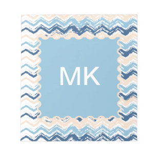 Bloc-note Zigzag de griffonnage de bord de la mer