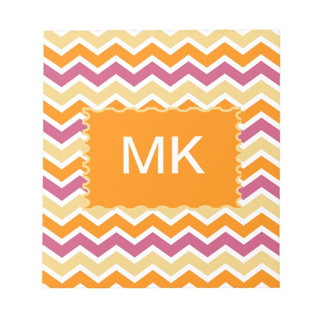 Bloc-note ZigZag tribale dynamique (Devant)