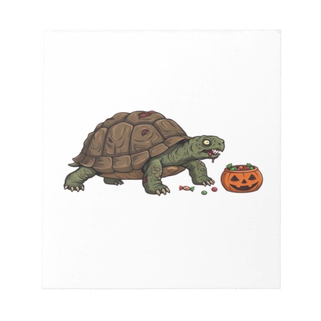 Bloc-note Zombie Turtle Candy Crawl - Halloween lent et effr (Devant)