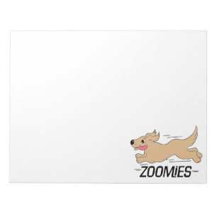 Bloc-note Zoomies de chien drôle