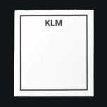 Bloc-notes 3 lettres monogramme personnalisé<br><div class="desc">Bloc-notes 3 lettres monogramme personnalisé</div>