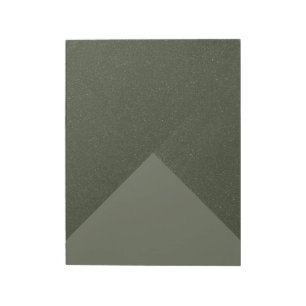 Bloc-notes à accentuation triangulaire vert mousse