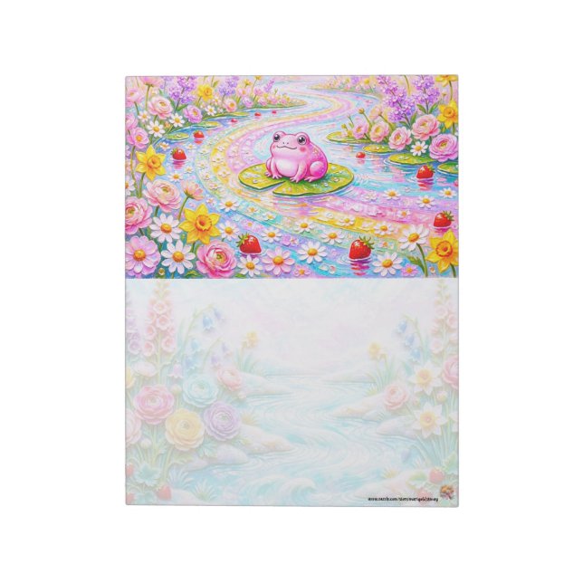 Bloc-notes à aquarelle Grenouille de rêve (Tourné)