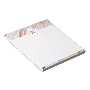 bloc-notes à dessus en marbre brillant