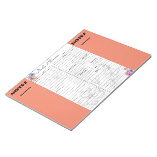 Bloc-notes à faire du planificateur floral avec zo