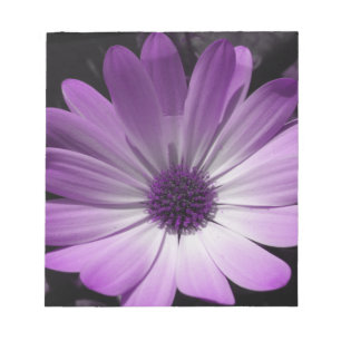Bloc-notes à fleur pourpre