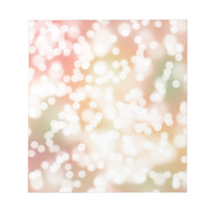 Bloc-notes à fond bokeh pâle