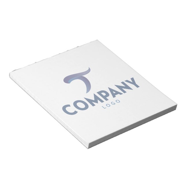 Bloc-notes à logo d'entreprise personnalisé (Incliné)