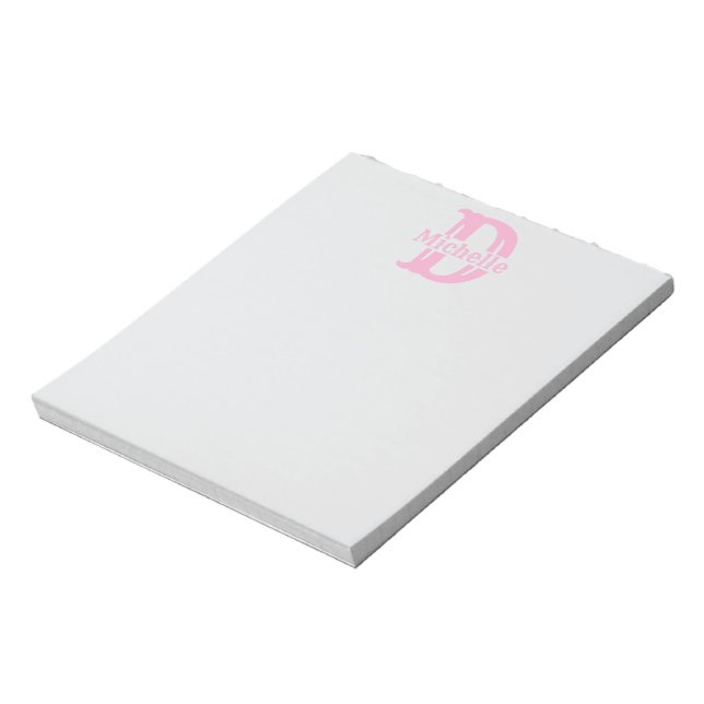 Bloc-notes à monogramme personnalisé - Créez vos p (Tourné)
