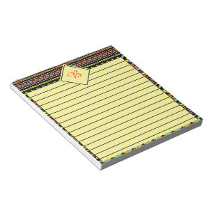 Bloc-notes à motif tribal