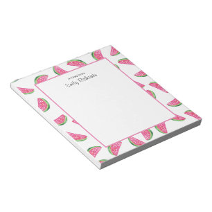 Bloc-notes à motifs de pastèque personnalisé