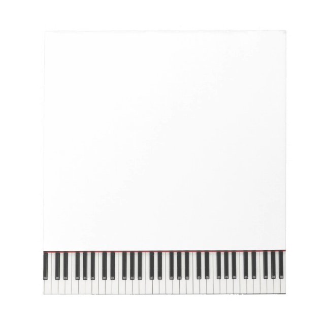 Bloc-notes à petite touche de piano (Devant)