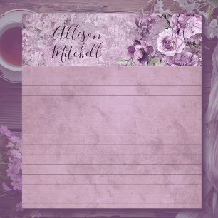Bloc-notes à petites lignes de Lavender Floral per