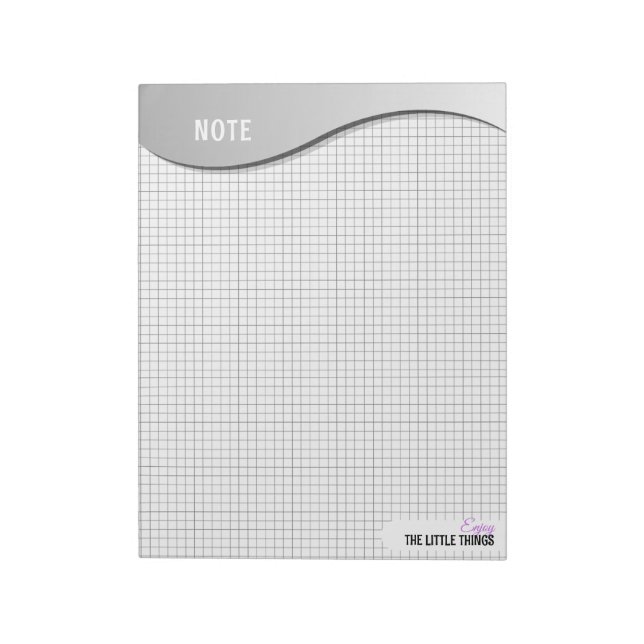 Bloc-notes à points en grille "Profitez des petite (Tourné)