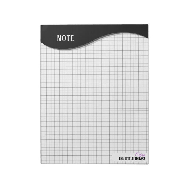 Bloc-notes à points en grille "Profitez des petite (Tourné)
