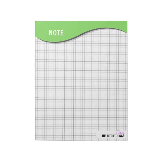Bloc-notes à points en grille "Profitez des petite (Tourné)