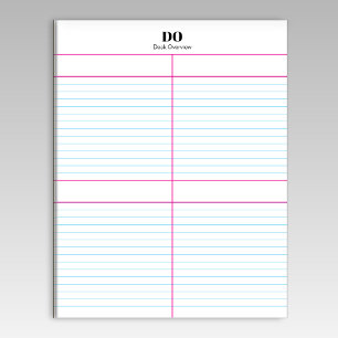 Bloc-notes à quadrant de nom de monogramme