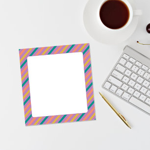 Bloc-notes à rayures colorées