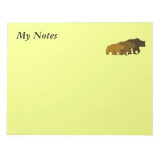 Bloc-notes à trois ours