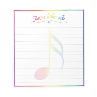 Bloc-notes à une petite note