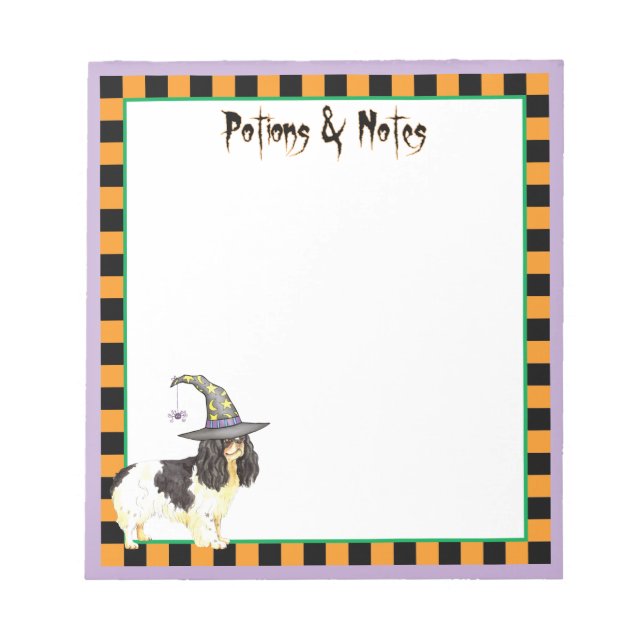 Bloc-notes anglais Toy Spaniel Witch (Devant)